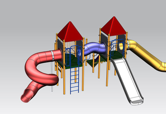 Tube Slide Playground Rotomoulding Cetakan Plastik Ukuran OEM