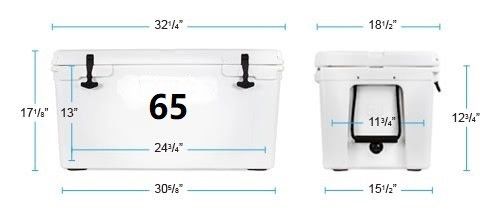65L Ice Cooler Box Solid Billet Aluminium Rotomoulding Cetakan Rotasi