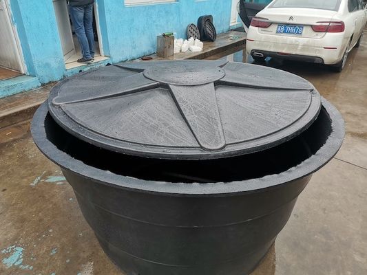 Tangki air vertikal cetakan putar bahan baja ringan plastik Septik tangki bahan bakar cetakan putar