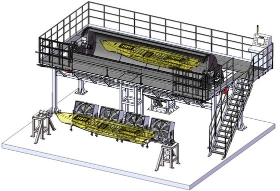 Rotomoulding Molding Molding dengan permukaan perak halus untuk aplikasi industri